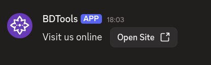 Link button in section example