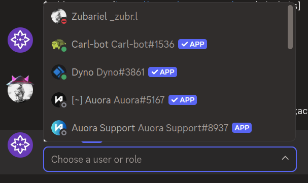Mentionable select example