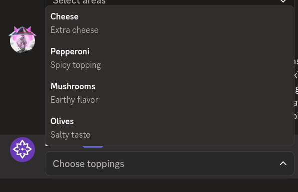 String select options example